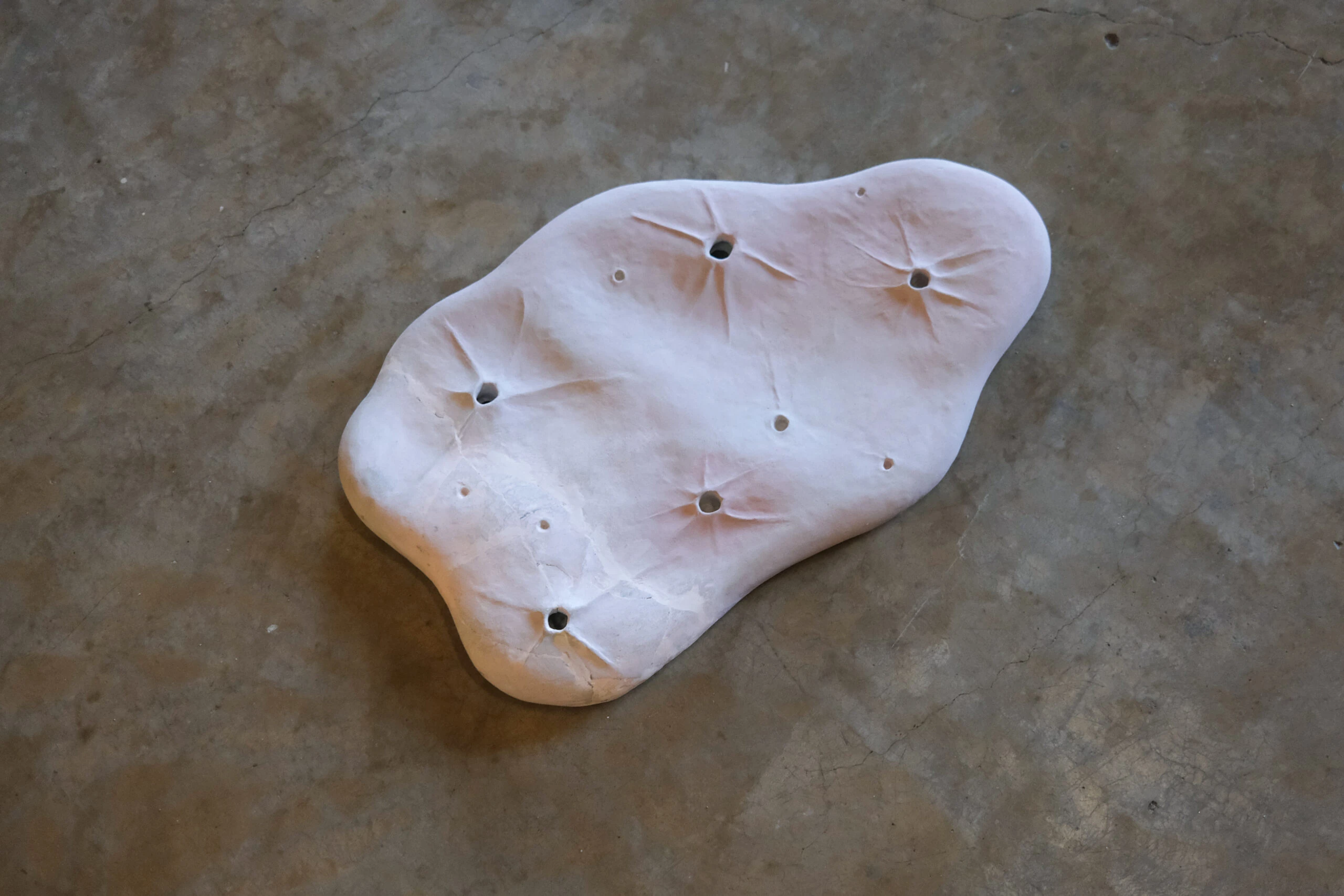 Moon seat, 2023 Polychrome stoneware 34 x 43 x 63 cm