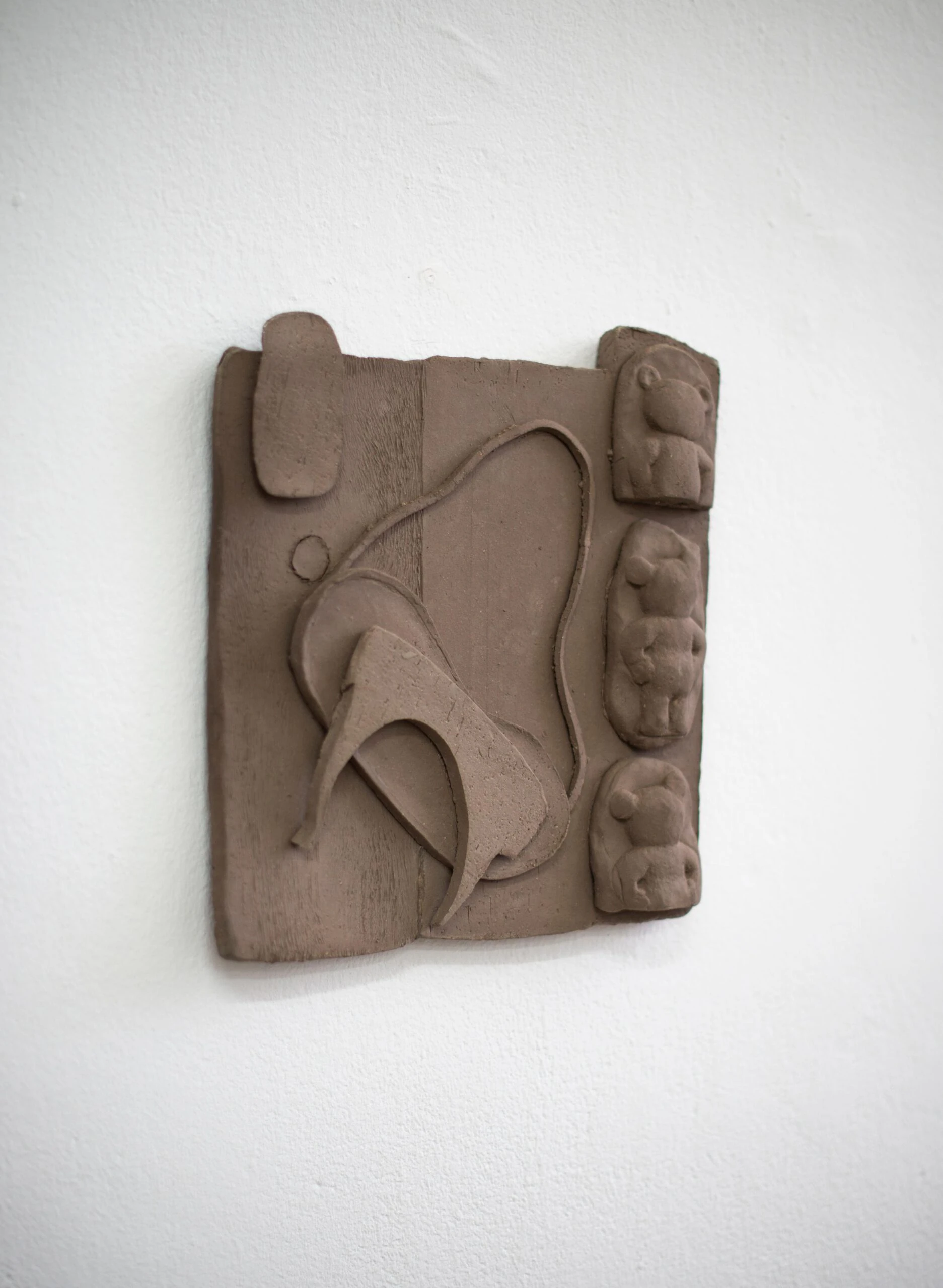Untitled(Relieve series Vl), 2025 Ceramics, 33 x 27,5 x 3,5 cm